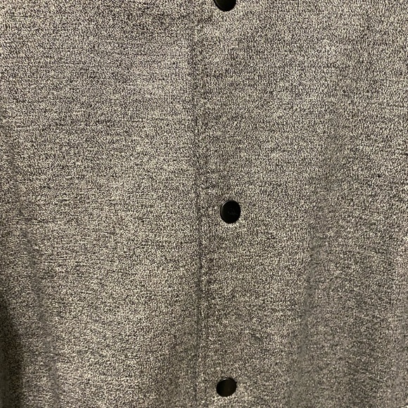Mens Charles and a Half gray and black snap Varsity jacket size medium. Preowned - Picture 7 of 14